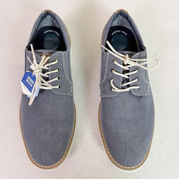 Nunn Bush Oxford Shoes Men\'s 11M Barklay Canvas Plain Toe Blue Casual Comfort main image 8